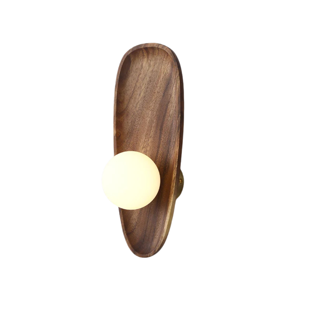 Natural Wooden LED Wall Lamp