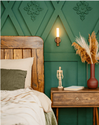 Wireless Wooden Wall-Mounted Sconce