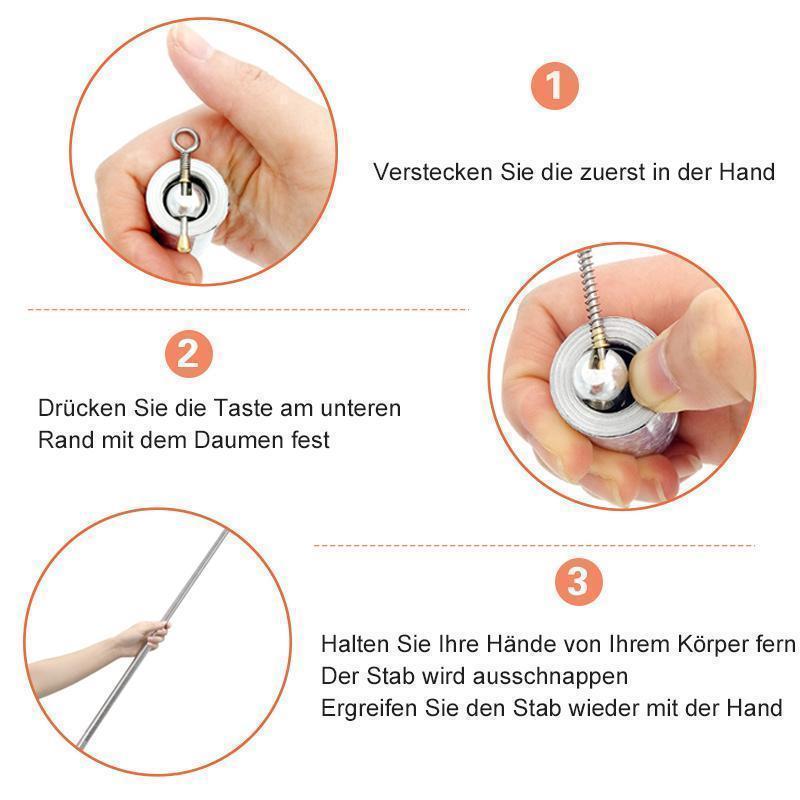Portable Metal Rod for Self-Defense and Magic