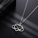 Love Bow Non-biological Sister Necklace Best Friend Necklace