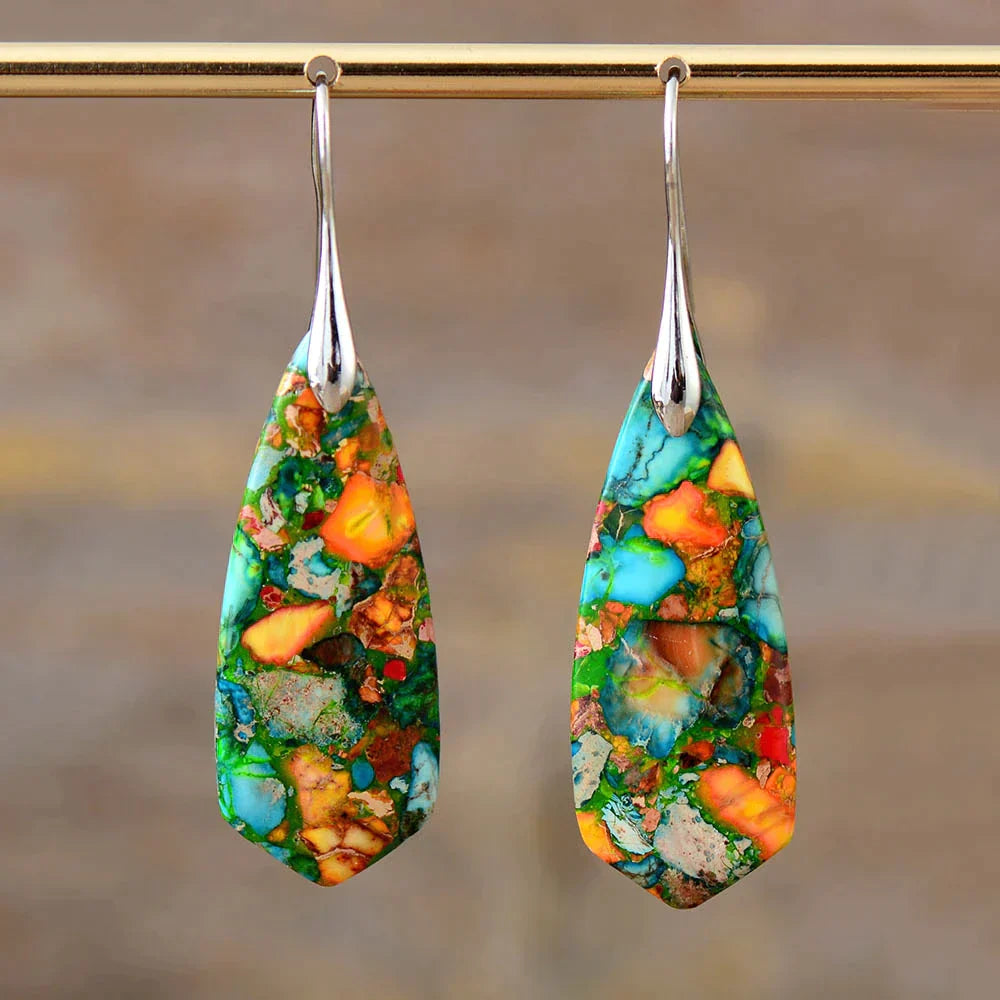 Vibrant Jasper Earrings | Colorful must-haves for any occasion!