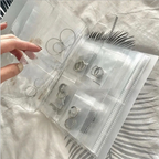 Simple transparent jewelry album storage bag
