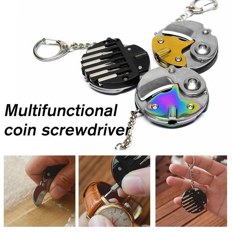 Multifunctional Coin Screwdriver
