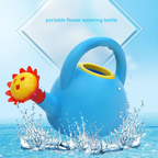 Children's watering can with flower mouth – Colorful plastic watering can for little gardeners
