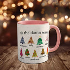 Tis The Damn Season Christmas Mug - Music Albums as Christmas Trees