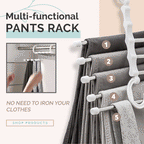 Multifunctional pants rack