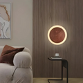 Scandinavian Wooden LED Wall Lamp with Energy-Efficient Indoor Lighting