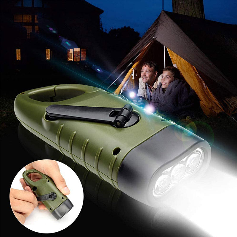 Handcrank Solar-powered Flashlight