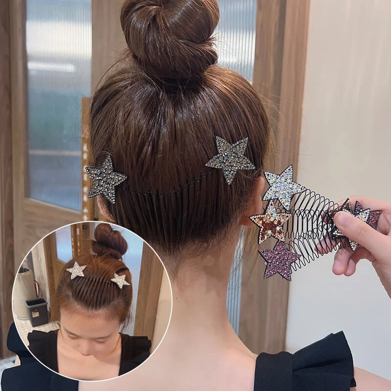 Rhinestone Star Hair Comb Set (5 pieces)