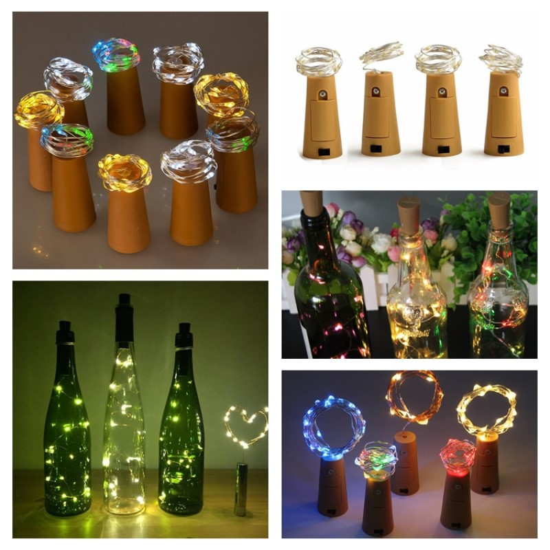 LED fairy lights for bottles – decorative lights with wire for creative lighting and DIY projects