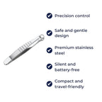 Safe Round Tip Design – Stainless Steel – Precise Grooming for Nose & Face