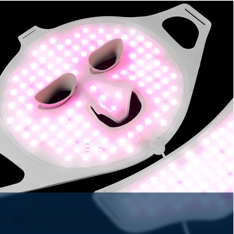 LED Light Therapy Mask Luminex 7 | 7 Colors Light for Face & Neck | 168 LEDs | Skin Rejuvenation with Silicone Comfort