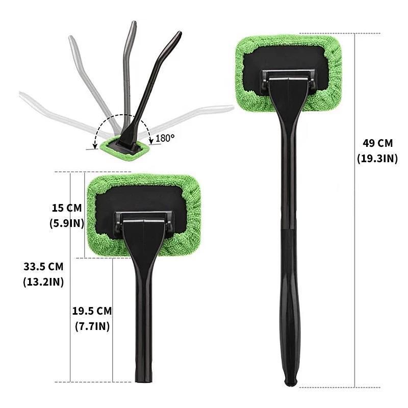 Disc cleaner with adjustable handle