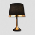 GiltGlow – Elegant Gold and Black Retro Table Lamp