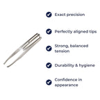 Rust-Resistant Stainless Steel – LED Light Precision Grip – Long-Lasting At-Home Grooming