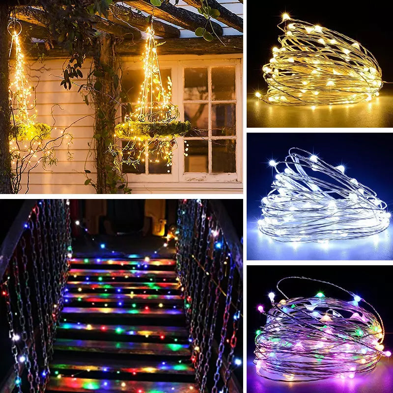 USB Remote Control Copper Wire Light String for Holiday Decoration