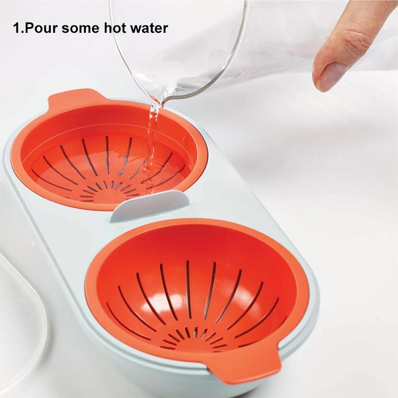 Double Microwave Egg Cooker