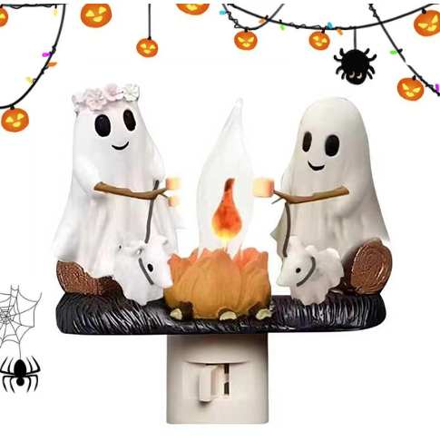 Ghost fire with flickering night light ️‍