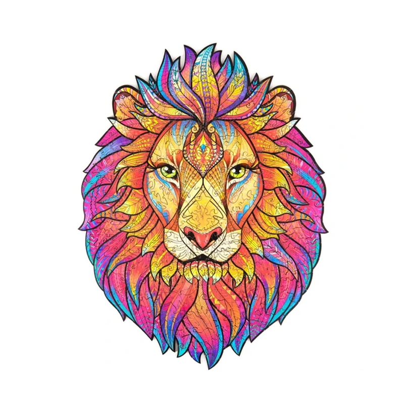 Wooden Lion Puzzle