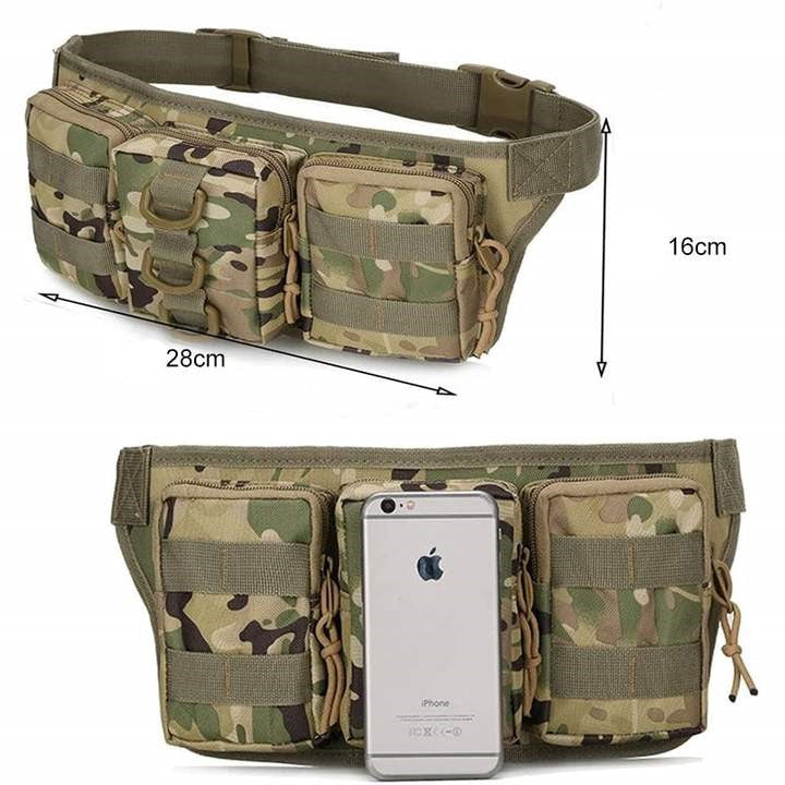 Sports bag for mountaineering cycling camouflage pattern
