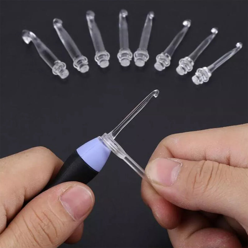 9-in-1 LED illuminated crochet system