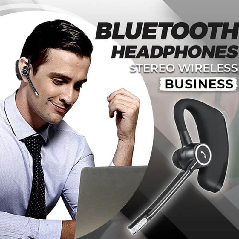 Bluetooth V8S Headset with Noise Cancellation, 8-Hour Playback and 10 m Range