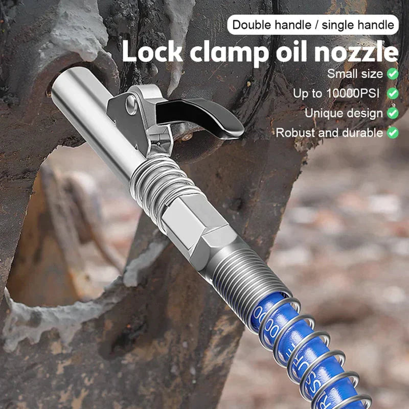 Strong lock on lubricating couplings