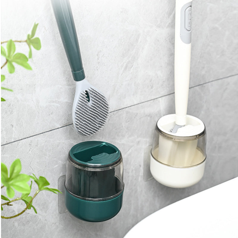 Hydraulic long handle toilet brush