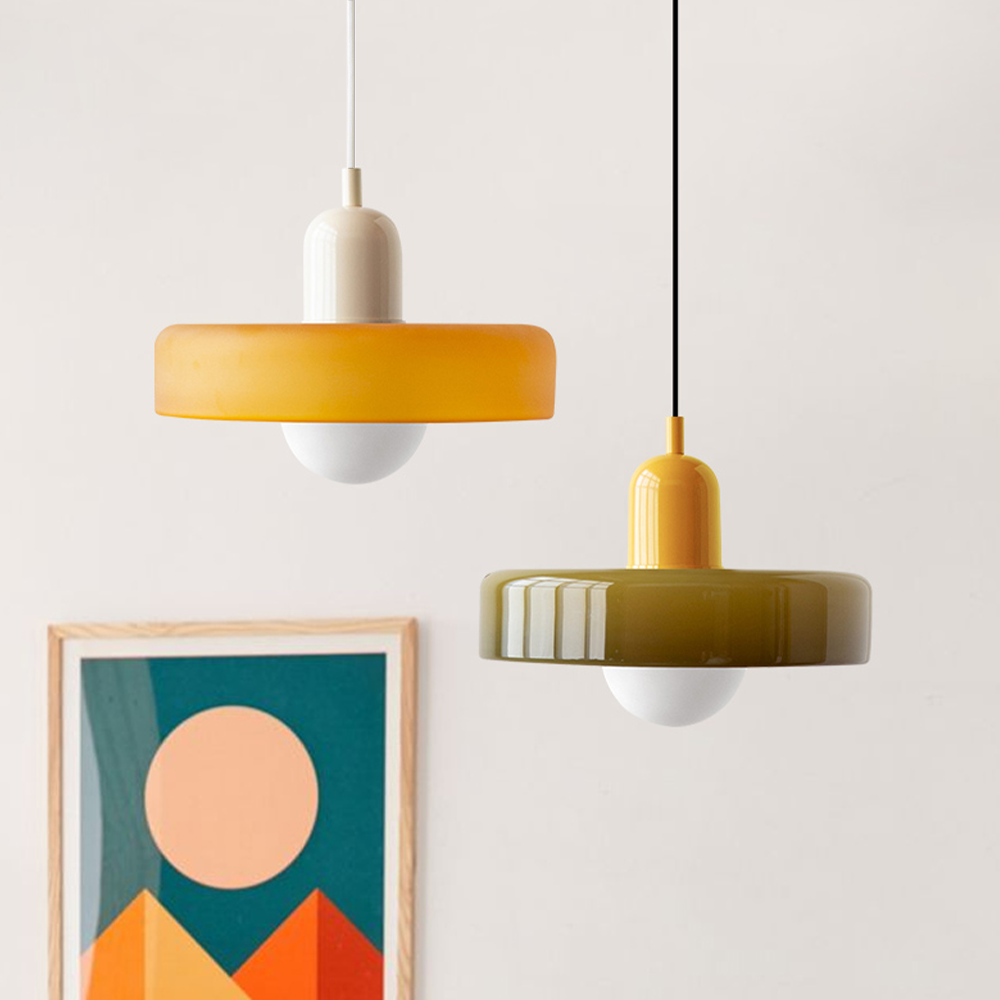 Colored Glass Pendant Lamp - BauLume