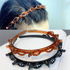 Headband with fringe clip