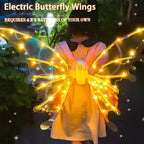 Electric fairy butterfly wings with LED lights