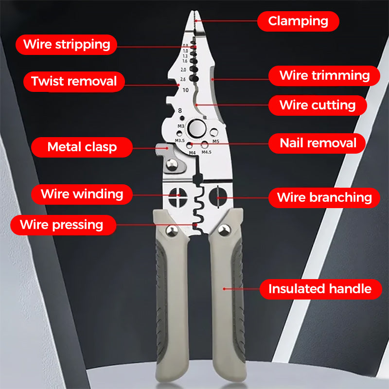 Multifunctional Stripping Tool Crimping Pliers Cutting Pliers
