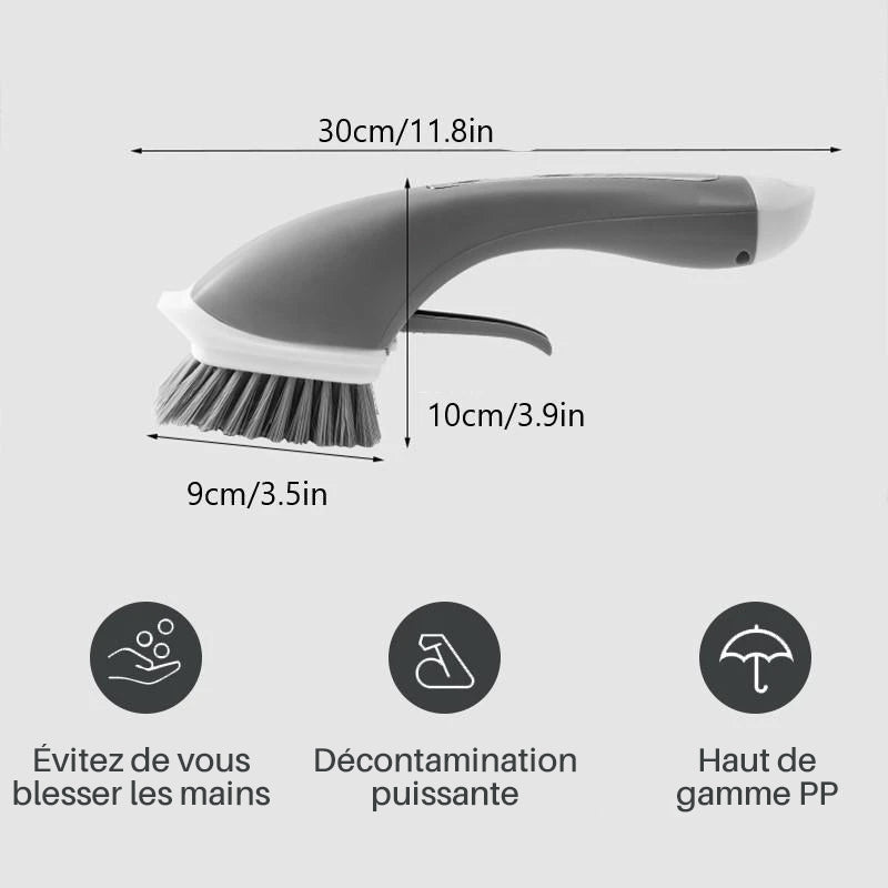 Cleaning brush with long handle
