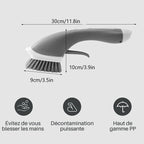 Cleaning brush with long handle