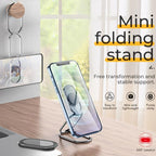 Metallic foldable phone holder