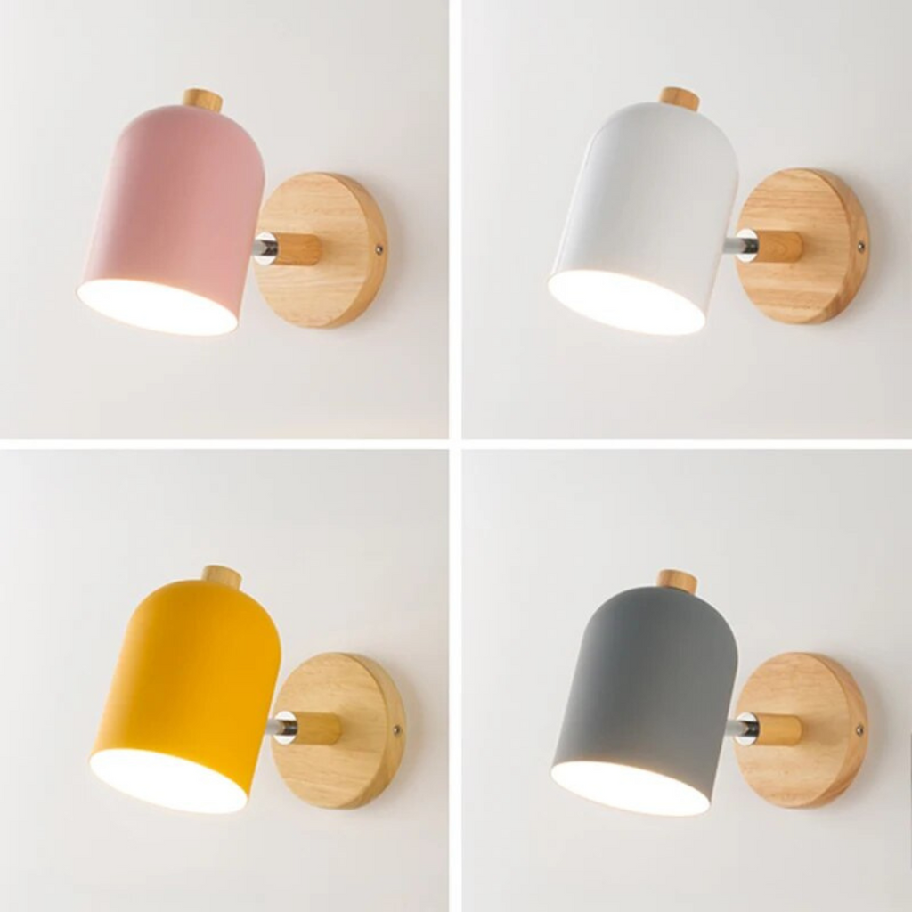 Scandinavian Wooden Wall Lamp