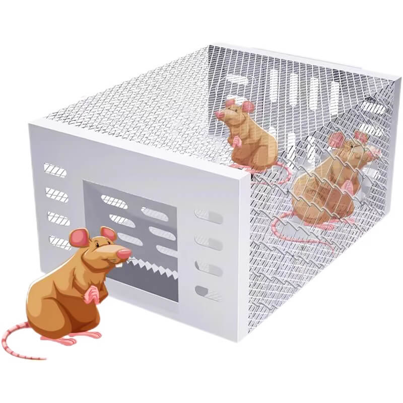 Automatic mouse trap with continuous cycle