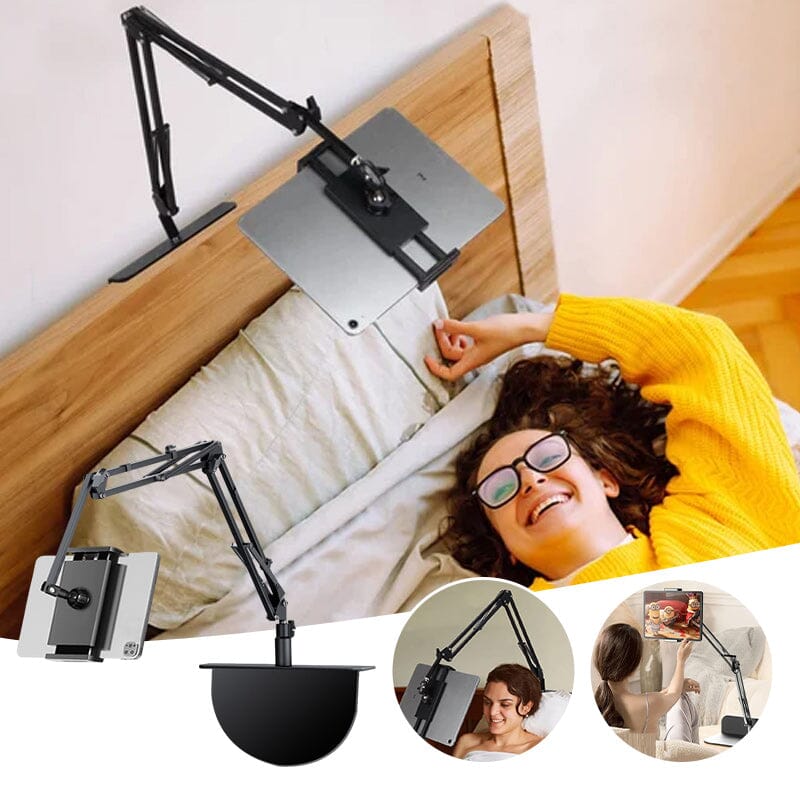 Hidden, extendable table tablet and phone holder