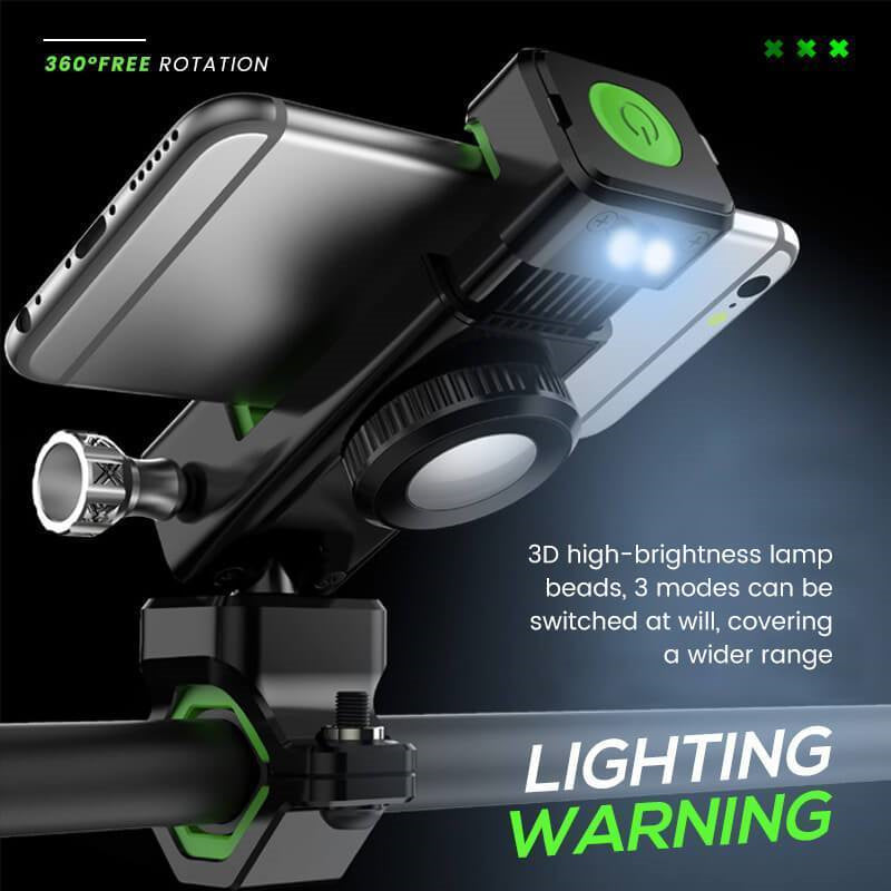 Cycling Illuminated Compass Phone Holder