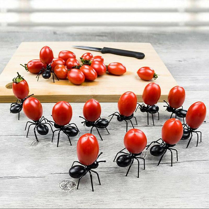 Busy Ants Move Fruit Fork