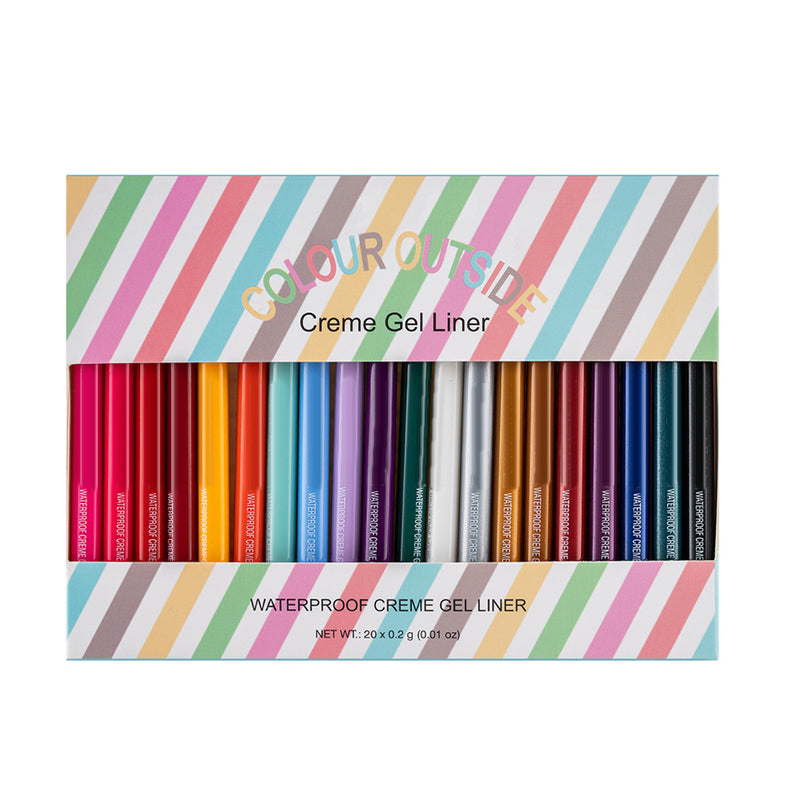 20 PCS Colorful Eyeliner Pencil Set