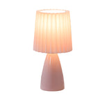 Dimmable Desk Lamp | Glass Base with USB Port for Adjustable Lighting in Home Office or Study | Pink Shade Lamp