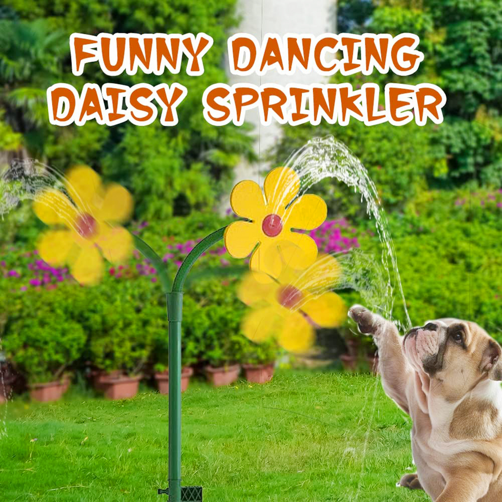 Dancing Daisy Sprinkler – Fun Lawn Sprinkler for Garden and Pets