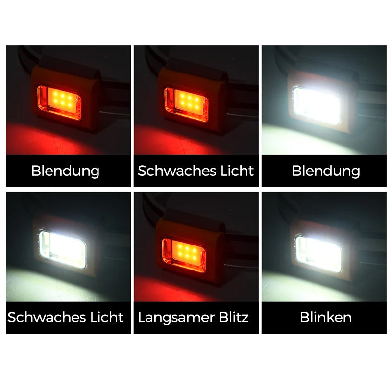 Multifunctional running light with magnetic charging