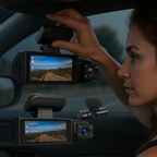 Dash Cam Dual Camera 1080p Night Vision Wide Angle Car DVR