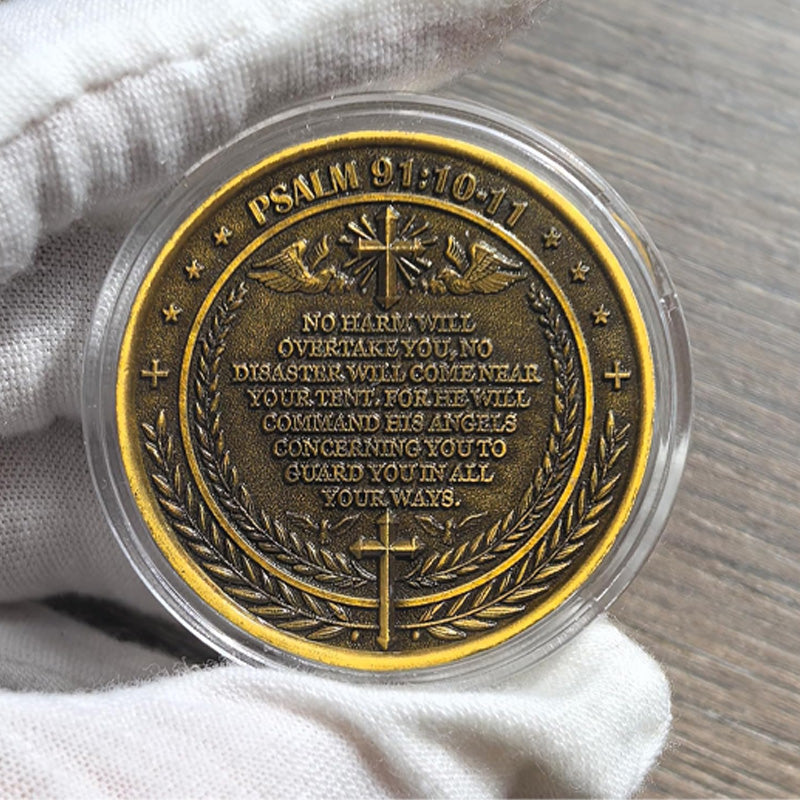 The Archangel Michael watches over us Challenge Coin