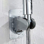 Self-adhesive shower head holder