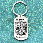 Mother's Day Engraving Metal Keychain with Box