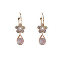 Fashion Flower Crystal Earrings
