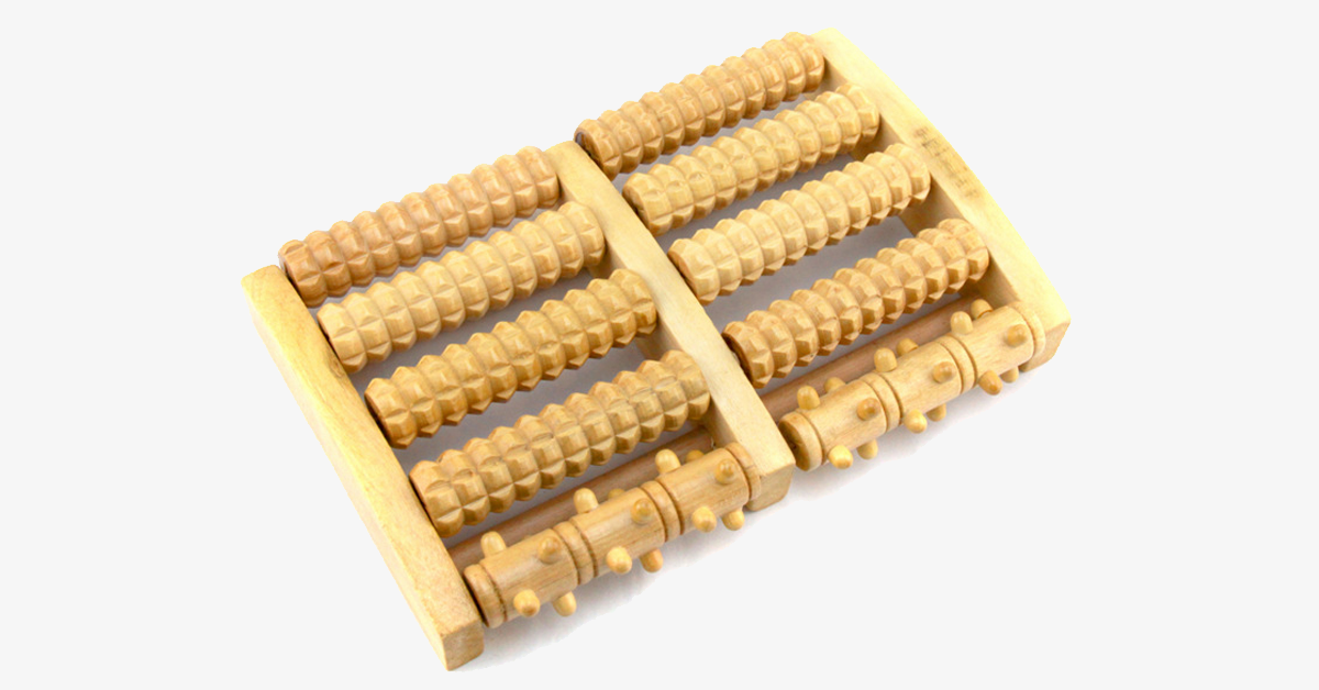 Wooden foot massager